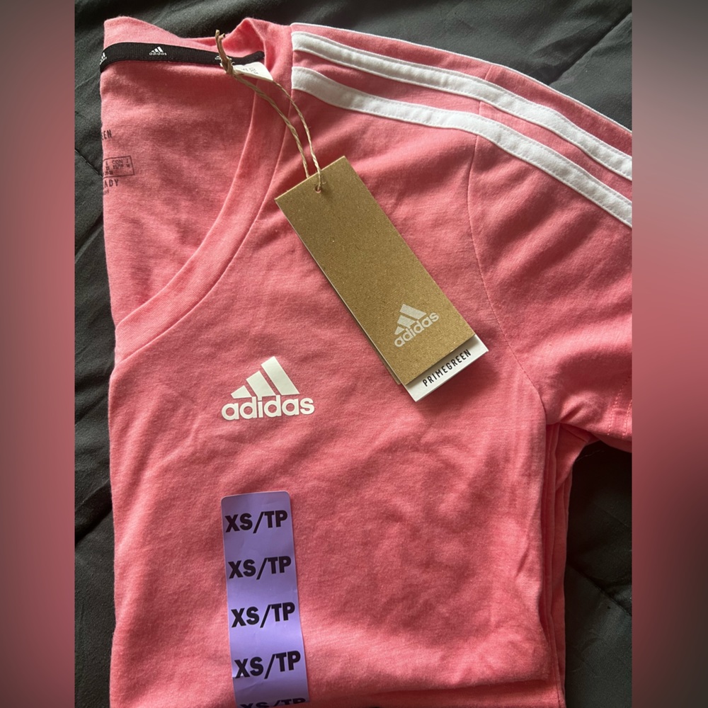 Adidas, coral pink, women’s t-shirt. XS.